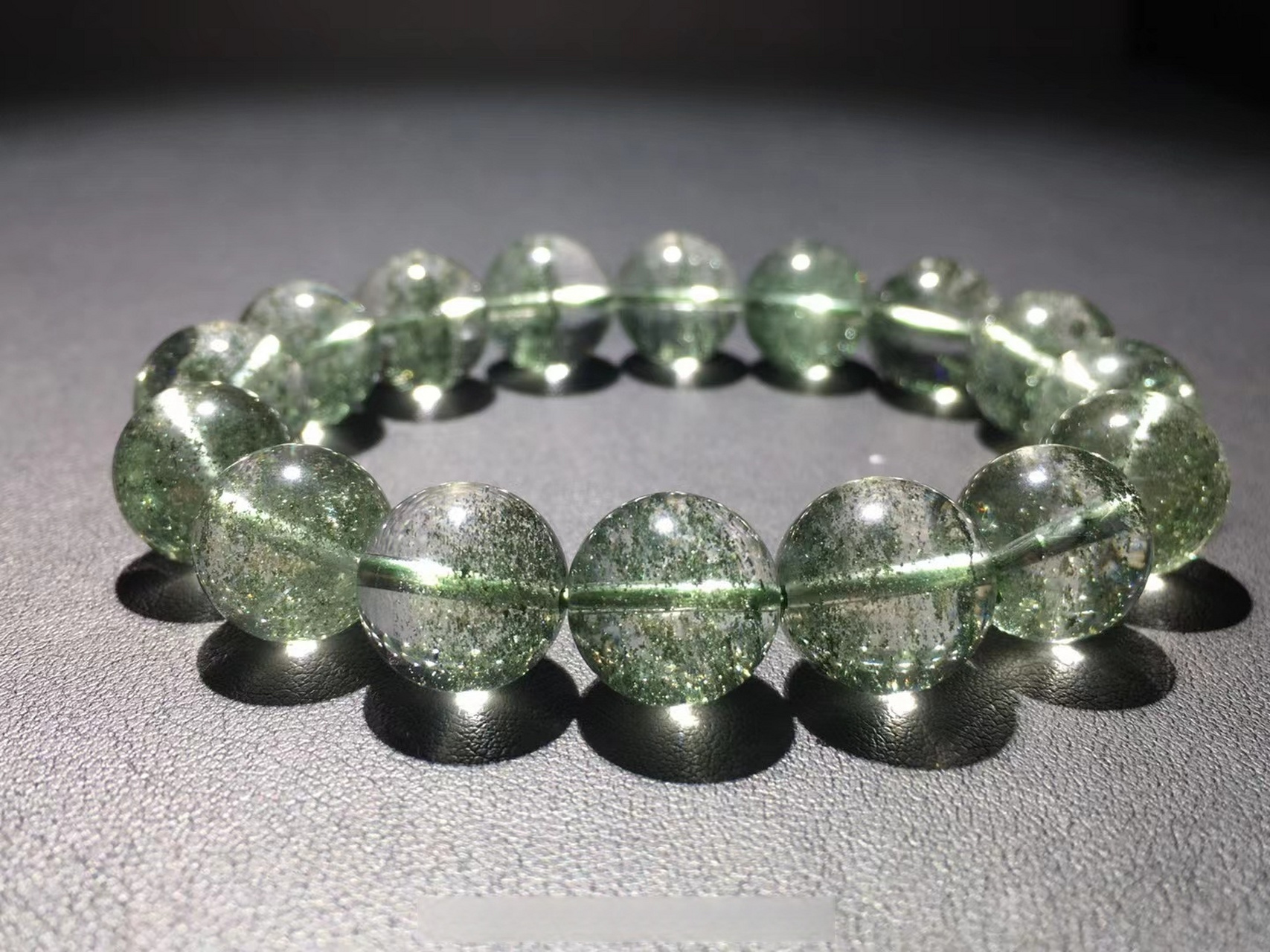 绿幽灵水晶手串·森系饰品